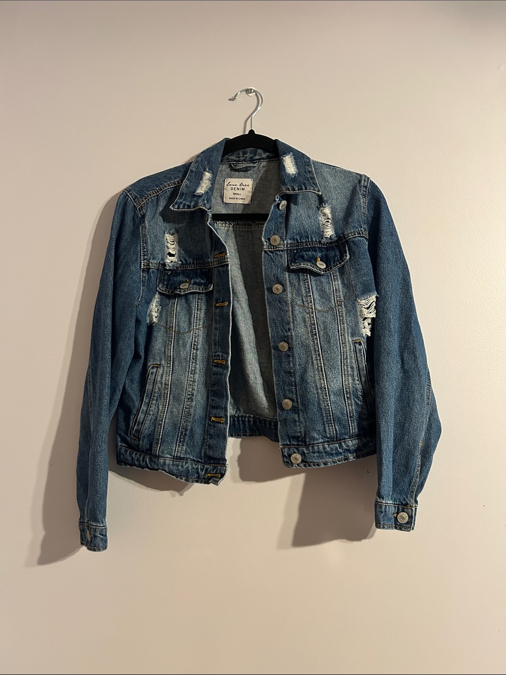 Distressed Blue Denim Jacket